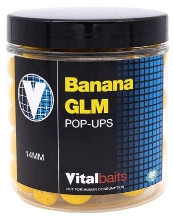 Pop-up boilies Vitalbaits Pop-Up Banana GLM 14 mm 80 g ...