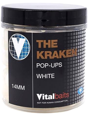 Pop-up boilies Vitalbaits Pop-Up The Kraken White 14 mm 80 g ...