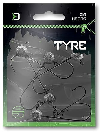Jigová hlavička Delphin TYRE, s držiakom, 80 g veľkosť 10/0, 2 ks ...