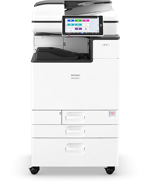 Laser printer Ricoh IM C2501CE + base 54 + toner set + installation .