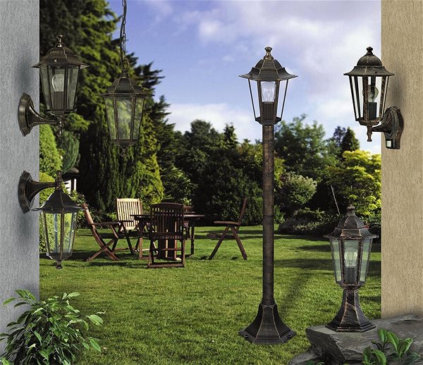 Záhradné osvetlenie Rabalux – Vonkajšia lampa 1× E27/60 W/230 V Lifestyle