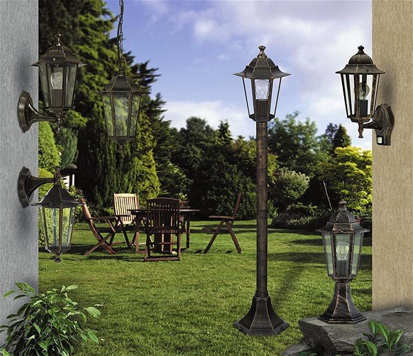 Záhradné osvetlenie Rabalux – Vonkajšia lampa 1× E27/60 W/230 V ...