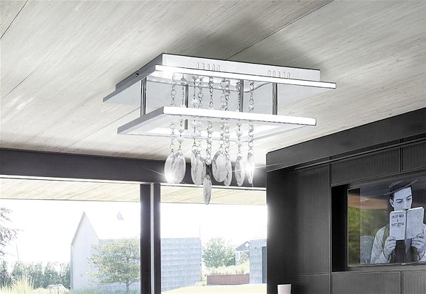 Ceiling Light Rabalux - LED Crystal Ceiling Light, LED/24W ...