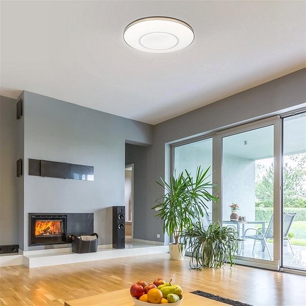 Ceiling Light Rabalux - LED Dimmable Ceiling Light with Remote Control, LED/24W/230V Lifestyle