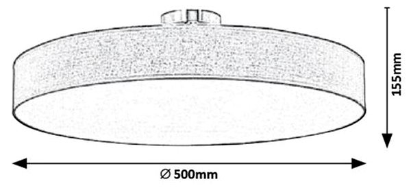 Ceiling Light Rabalux - LED Ceiling Light, 36W/230V Technical draft