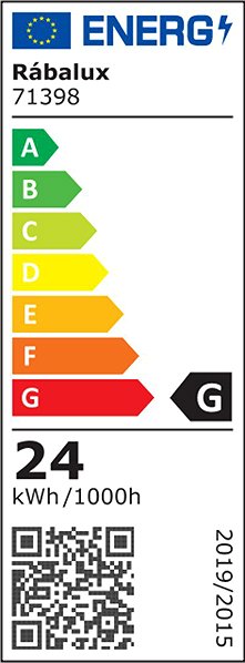 Mennyezeti lámpa Rábalux 71398 DEMIR Energia címke
