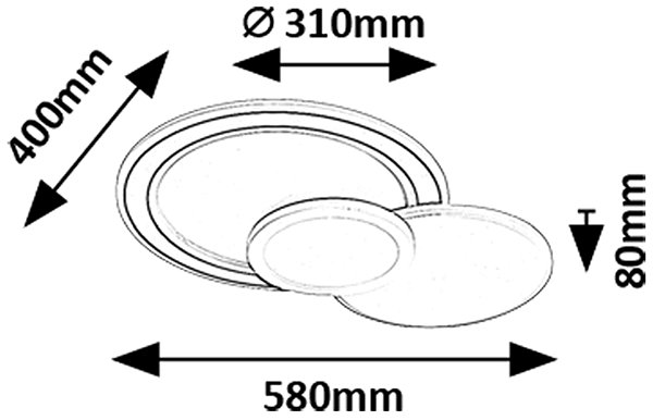 Ceiling Light Rabalux STAVROS 71402 ...
