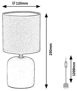Stolová lampa Rabalux DAPHNI 74054 ...