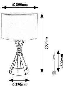 Tischlampe Rabalux NIVRA 74082 ...