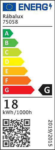 Ceiling light Rabalux SLAVA 75058 Energy label