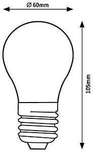 LED-Birne Rabalux Filament LED E27 A60 4 W ...