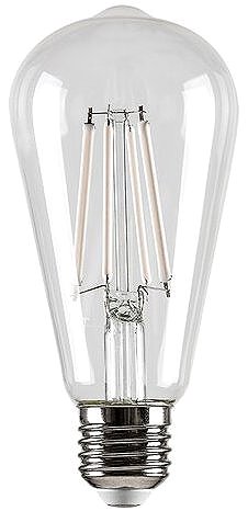 LED izzó RABALUX LED filament, E27, ST64, 10W, átlátszó ...