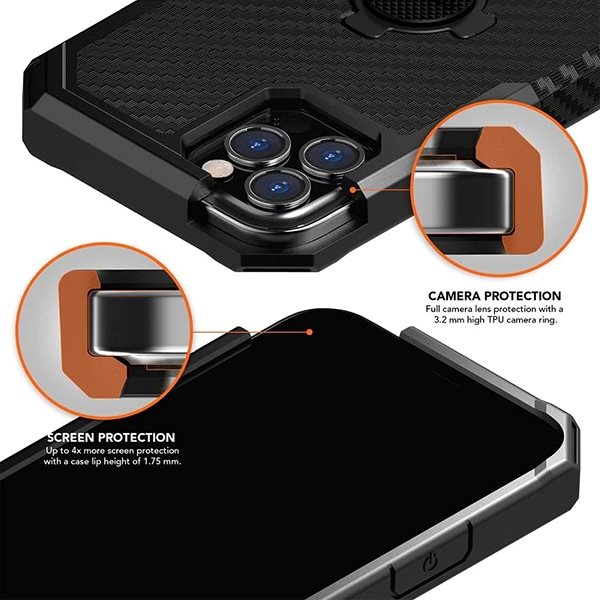 Handyhülle Rokform Rugged für iPhone 12 schwarz ...