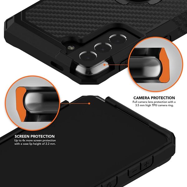 Handyhülle Rokform Cover Rugged für Samsung Galaxy S21+, schwarz ...