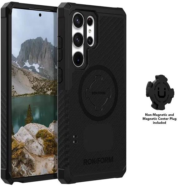 Kryt na mobil Rokform Kryt Rugged pre Samsung Galaxy S23 Ultra, čierny .