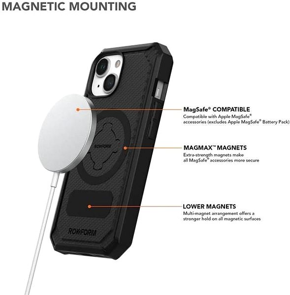 Telefon tok Rokform Crystal, iPhone 15 Pro Max átlátszó tok ...