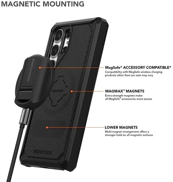 Handyhülle Rokform Robuste Hülle für Samsung Galaxy S24 Ultra 5G, schwarz ...