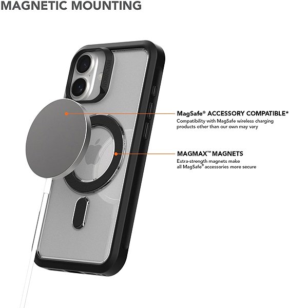 Handyhülle Rokform Cover Slim Magnetic Case, für iPhone 16 Plus, schwarz ...