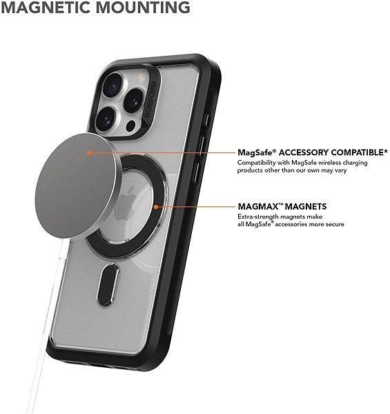 Handyhülle Rokform Cover Slim Magnetic Case, für iPhone 16 Pro Max, schwarz ...