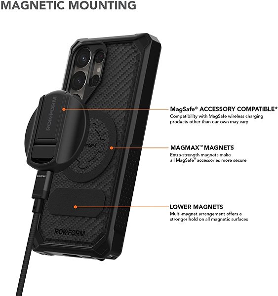 Handyhülle Rokform Rugged Cover für Samsung Galaxy S25 Ultra 5G, schwarz ...