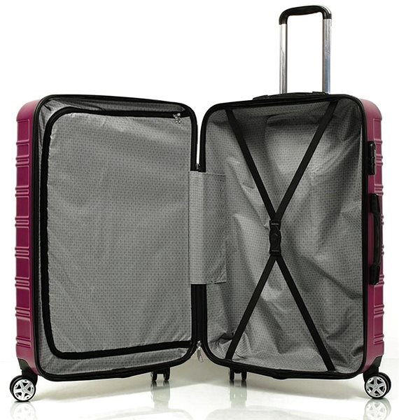 Cestovný kufor Rock TR-0231-L ABS - fialová ...