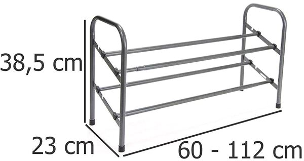 Shoe Rack 5five Simply Smart Shoe rack with adjustable width, metal ...