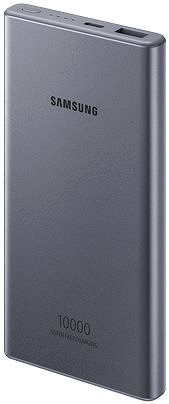 Powerbank Samsung Powerbank 10000 mAh s USB-C, s podporou super rýchleho nabíjania (25 W), tmavo sivý Bočný pohľad