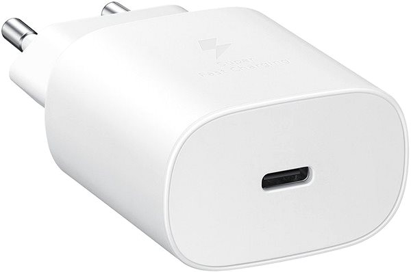 AC Adapter Samsung Charger with Fast Charging Support (25W) with cable White Features/technology