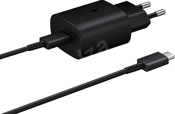 Töltő adapter Samsung 25W gyorstöltő + kábel - fekete Jellemzők/technológia