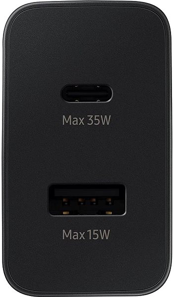 Netzladegerät Samsung Reiseladegerät Dual (USB-C, USB-A) 35W Schwarz (Bulk) ...