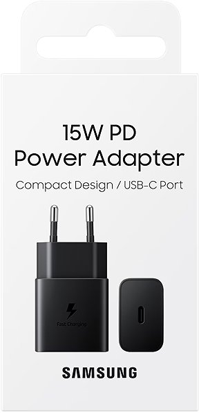 Netzladegerät Samsung Ladeadapter mit USB-C Anschluss (15W) schwarz ...