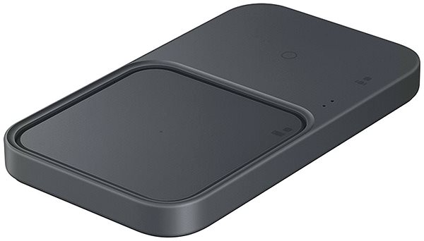 Bezdrôtová nabíjačka Samsung Duálna bezdrôtová nabíjačka (15 W) čierna Bočný pohľad