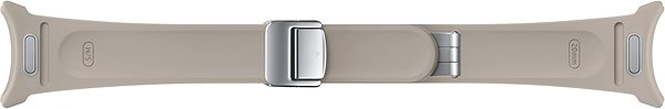 Armband Samsung Eco-Leder Hybridband mit Faltschließe (Größe S/M) grau/braun ...