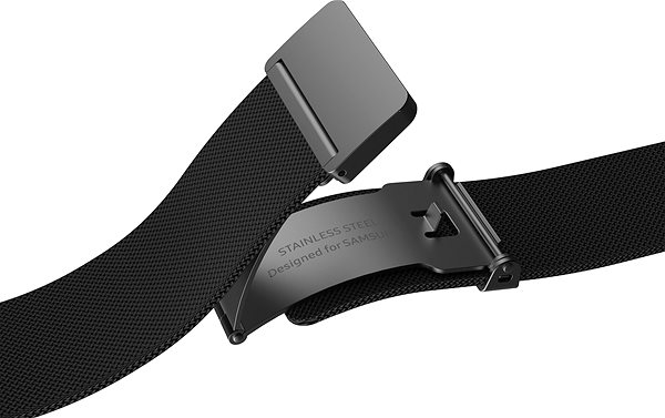 Remienok na hodinky Samsung Kovový remienok z milánskeho ťahu (veľkosť M/L) čierny ...