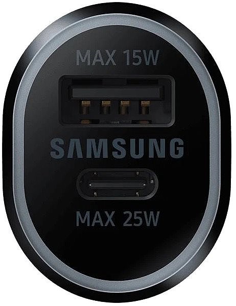 Autós töltő Samsung kettős autós töltő 40 W (USB, USB-C) fekete ...
