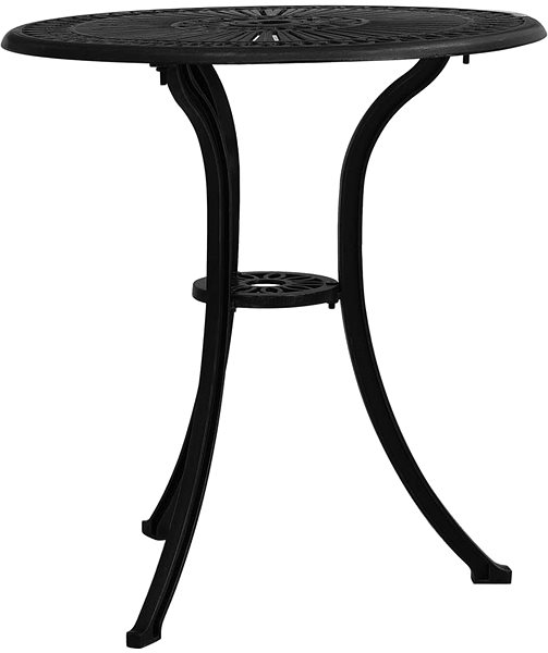 Záhradný stôl Záhradný stôl čierny 62 × 62 × 65 cm liaty hliník, 315580 ...