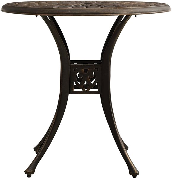 Záhradný stôl Záhradný stôl bronzový 78 × 78 × 72 cm liaty hliník, 315582 ...