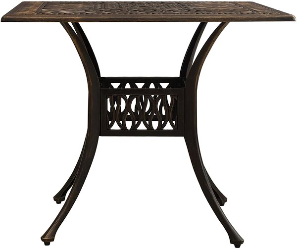 Záhradný stôl Záhradný stôl bronzový 90 × 90 × 73 cm liaty hliník, 315588 ...