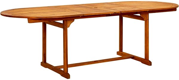 Záhradný stôl Záhradný jedálenský stôl (160 – 240) × 100 × 75 cm masívna akácia, 316565 ...