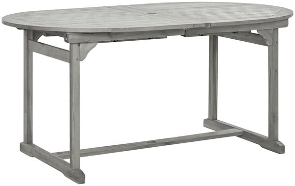 Záhradný stôl Záhradný jedálenský stôl (160 – 240) × 100 × 75 cm masívna akácia, 316572 ...