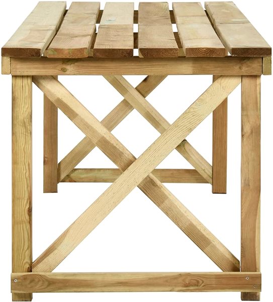Záhradný stôl Záhradný stôl 200 × 79 × 75 cm impregnované borovicové drevo, 318415 ...