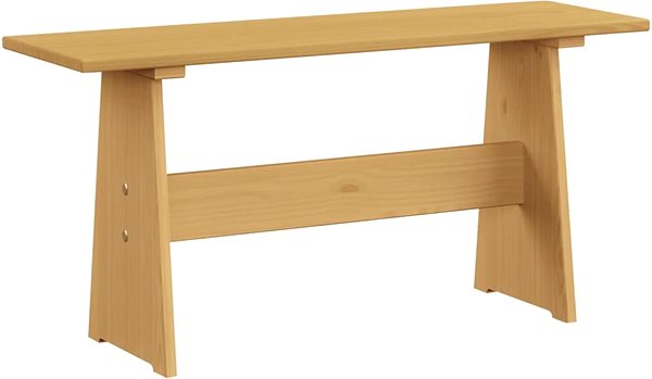 Záhradný stôl Jedálenský stôl s lavicou medovo hnedý masívne borovicové drevo, 327250 ...