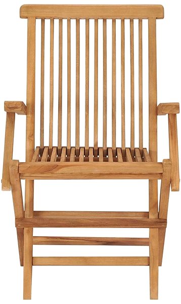 Záhradná stolička Skladacia záhradná stolička 2 ks masívne tíkové drevo, 315443 ...