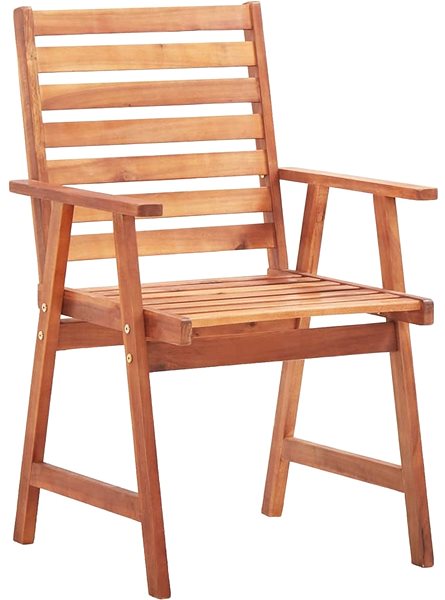 Záhradná stolička Záhradná jedálenská stolička 2 ks s poduškami masívne akáciové drevo, 3064338 ...
