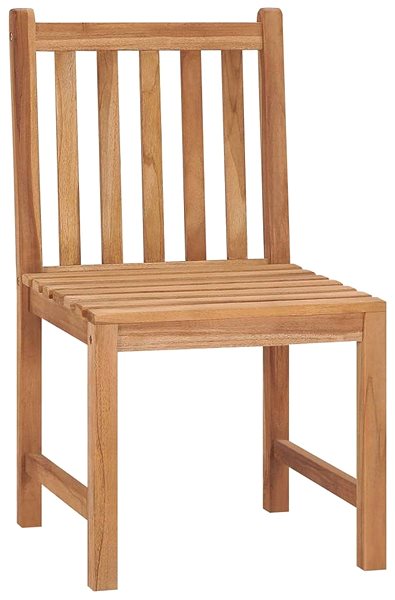 Záhradná stolička Záhradná stolička 2 ks masívne teakové drevo, 315611 ...