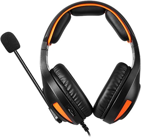 Gaming Headphones Sades A2, Orange Back page