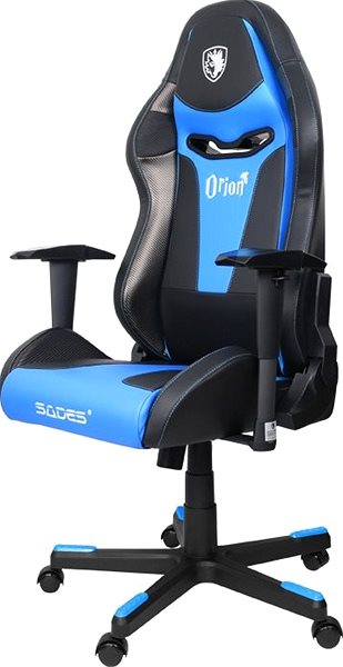 Gaming-Stuhl Sades Orion Blue Gaming Chair Seitlicher Anblick