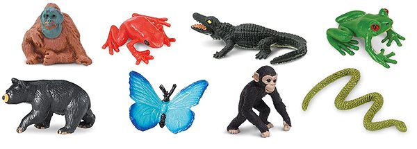 Figures Safari Ltd. Rainforest - Good Luck Minis Funpack ...