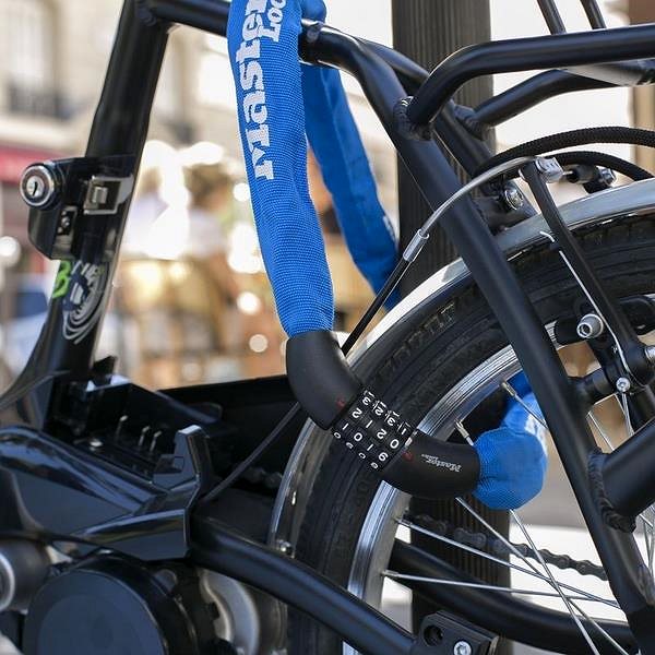 Zámok na bicykel Master Lock – Reťazový kombinačný zámok na bicykel Master Lock 8392EURDPRO 8 mm ...
