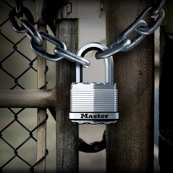 Visiaci zámok Master Lock Titánový visiaci zámok M15EURDLFCC Excell 64 mm ...